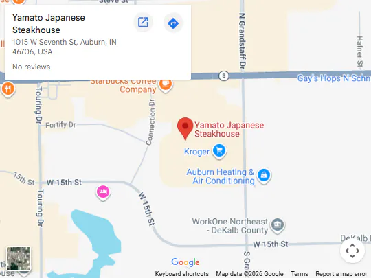 Location, 1015 W Seventh St, Auburn, IN 46706, United States